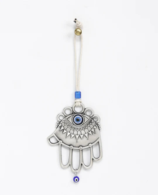 Wall hanging with Hamsa and an Eye.