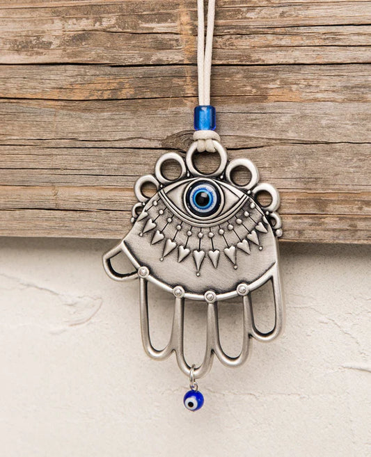 Wall hanging with Hamsa and an Eye.