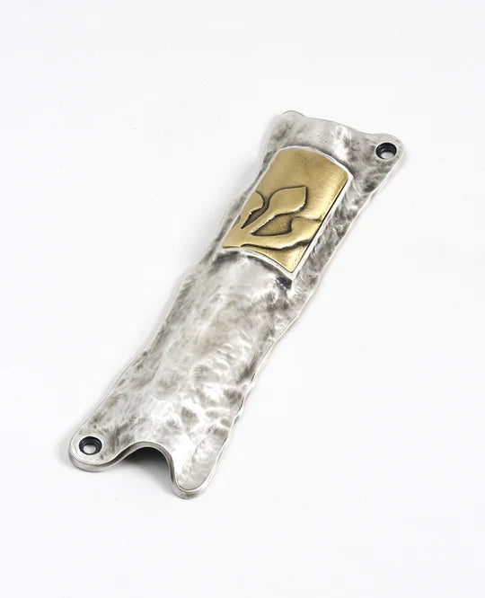 Artistic "Shin" Mezuzah - Plated Silver