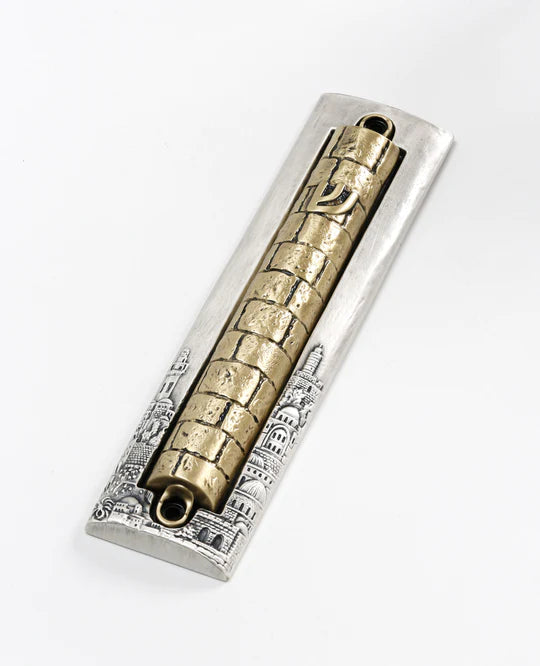 Jerusalem Pewter Mezuzah