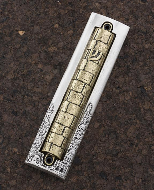 Jerusalem Pewter Mezuzah