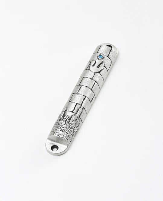 The Western Wall Mezuzah - Turquoise