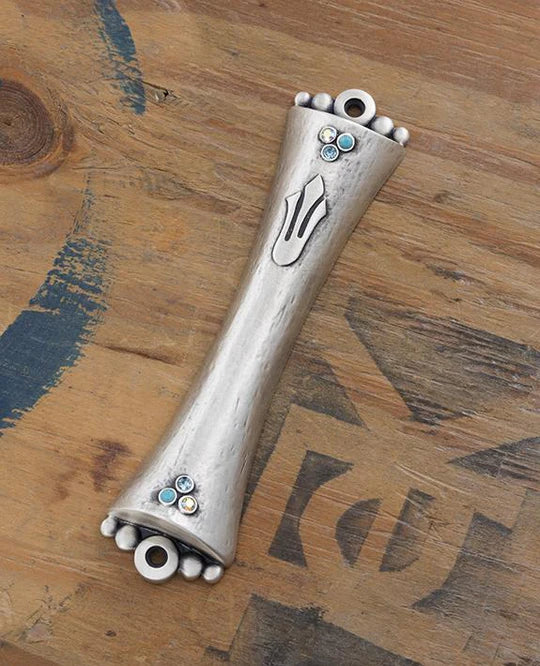 "Shin" Inlaid Mezuzah