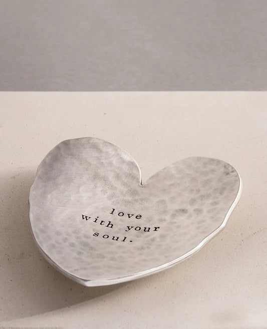 Decorative bowl - "Love with your soul"